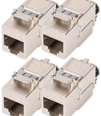 DIGITUS Keystone module, Cat. 8.1, afgeschermd, set van 4