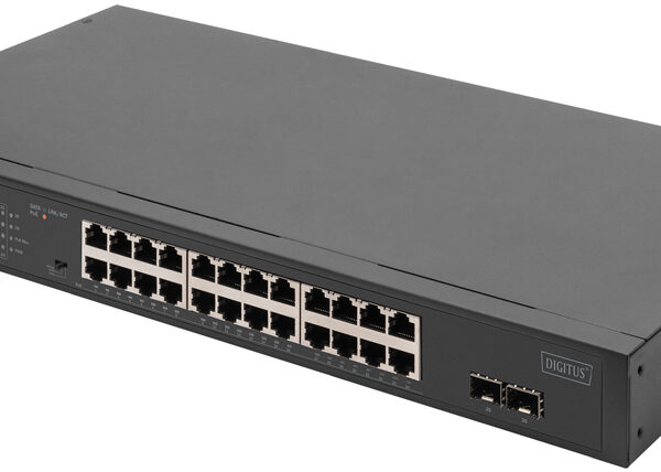 DIGITUS 19' Gigabit netwerkswitch, 24-poorts, unmanaged