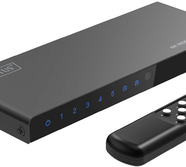 DIGITUS 4K HDMI Switch, 5x1, zwart