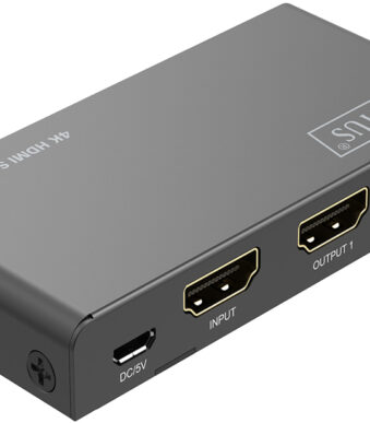 DIGITUS 4K HDMI Splitter, 1x2, 4K/60Hz, zwart
