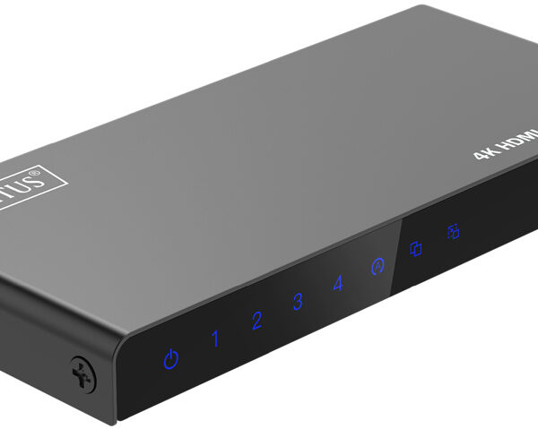 DIGITUS 4K HDMI Splitter, 1x4, 4K/60Hz HDCP 2.2, zwart