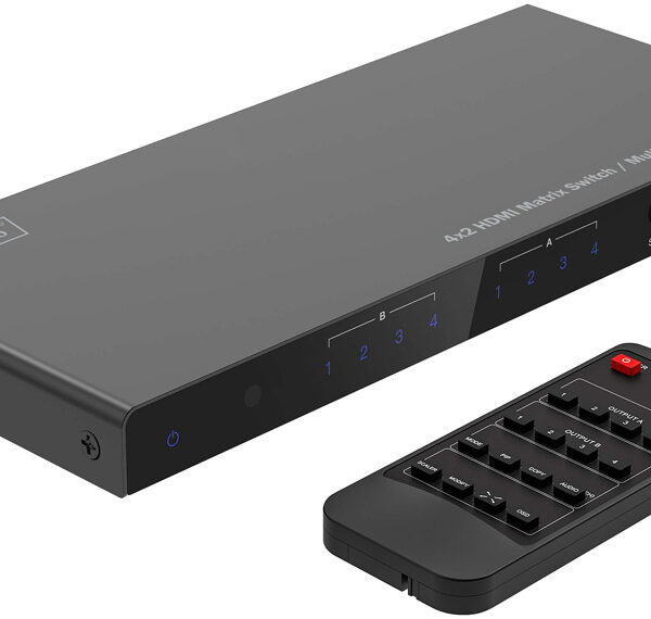 DIGITUS 4x2 HDMI Matrix Switch / Multi-Viewer, 4K/30Hz