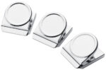WESTCOTT magnetische clip, 38 x 45 mm, zilver/chroom, 3 stuks