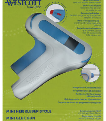 WESTCOTT Mini-lijmpistool met Non-Stick spuitmond