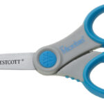 WESTCOTT schaar Microban softgrip, lengte: 180 mm, grijs/blauw