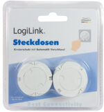 LogiLink beveiligingskap stopcontacten met automatische sluiting, set van 10 stuks