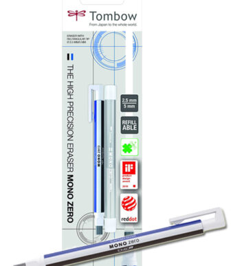 Tombow radeerstift 'MONO zero', vierkante punt, blisterkaart