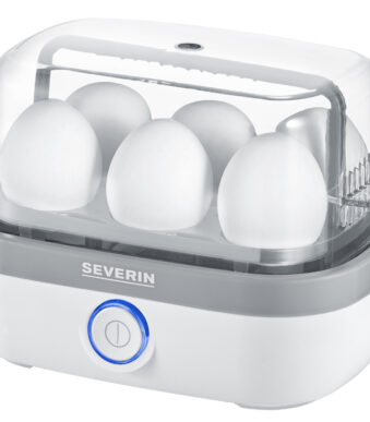 SEVERIN eierkoker EK 3164, voor 6 eieren, wit / grijs