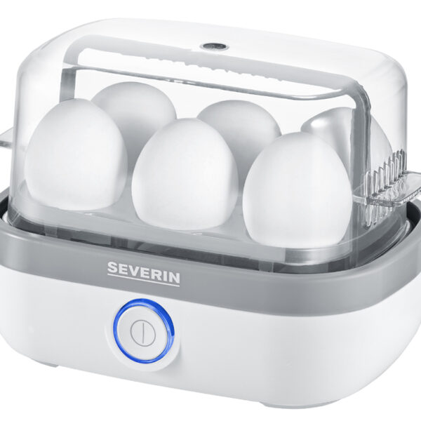 SEVERIN eierkoker EK 3164, voor 6 eieren, wit / grijs