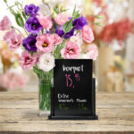 Securit tafelstandaard ELEGANT, middel, zwart