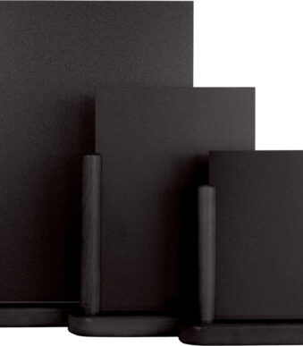 Securit tafelstandaard ELEGANT, klein, zwart