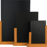 Securit tafelstandaard ELEGANT, groot, teak