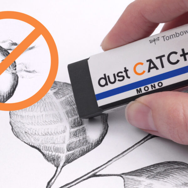 Tombow kunststof vlakgum ´MONO dust CATCH´, zwart