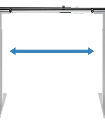 LogiLink bureauonderstel, handmatig in hoogte verstelbaar.