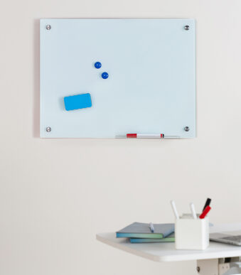 LogiLink glas-magneetbord, (B)600 x (H)450 mm, wit