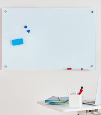 LogiLink glas-magneetbord, (B)900 x (H)600 mm, wit