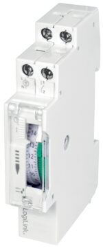 LogiLink Mechanische tijdschakelklok voor DIN-rail montage