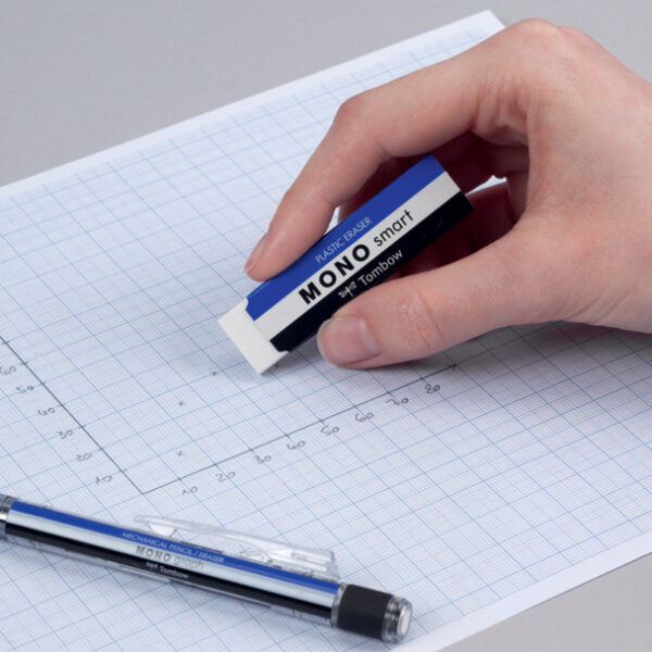 Tombow kunststof vlakgum ´MONO smart´, wit, extra smal