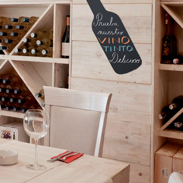 Securit krijtbord SILHOUETTE ´Fles´