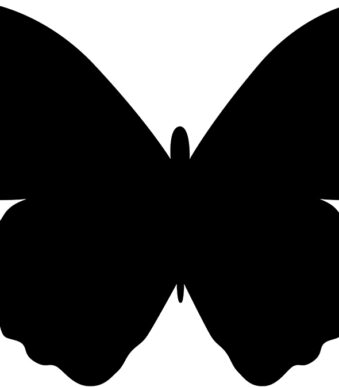 Securit krijtbord SILHOUETTE ´Vlinder´