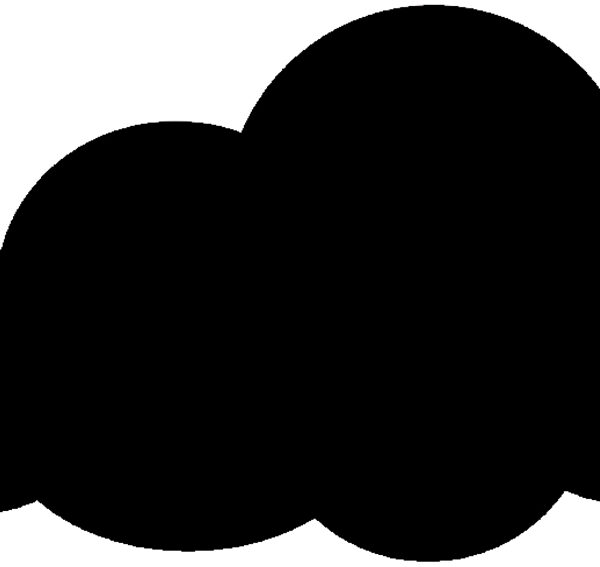 Securit krijtbord SILHOUETTE ´Wolk´