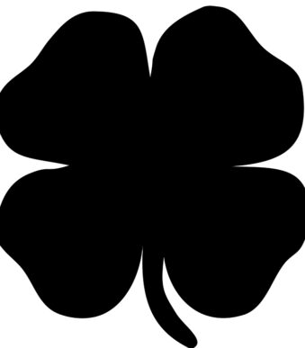 Securit krijtbord SILHOUETTE ´Klaverblad´