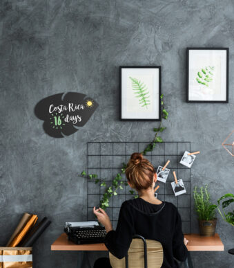 Securit krijtbord SILHOUETTE 'Leaf'