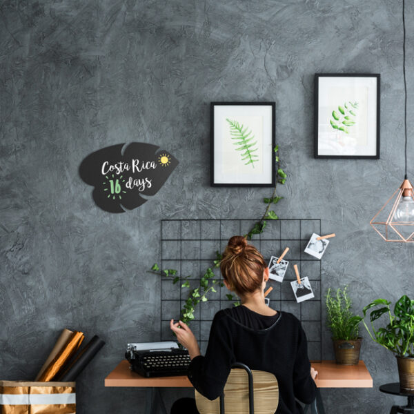 Securit krijtbord SILHOUETTE 'Leaf'
