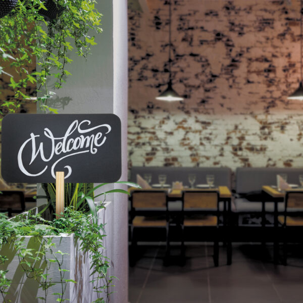 Veiligheidsbord 'Rechthoek' silhouet