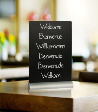 Securit tafelstandaard SILHOUETTE ´A4´