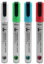 Wonday krijtmarker, ronde punt, set van 4 'KLASSIEK'