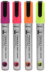 Wonday krijtmarker, ronde punt, set van 4 'FUN'