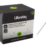 Wonday spelden met driehoekige kop, vernikkeld