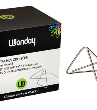 Wonday vlinderclips, vernikkeld, 30 x 40 mm, 100 st.