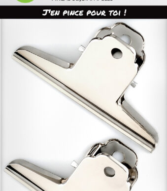 Wonday papierklem/brievenklem ´spring clip´ van metaal, (B)100 mm, 2 st.