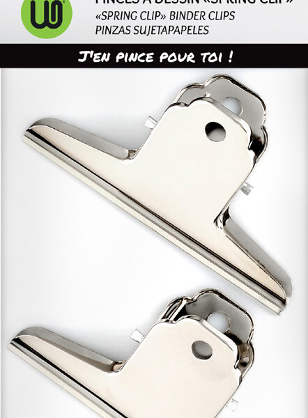 Wonday papierklem/brievenklem ´spring clip´ van metaal, (B)100 mm, 2 st.