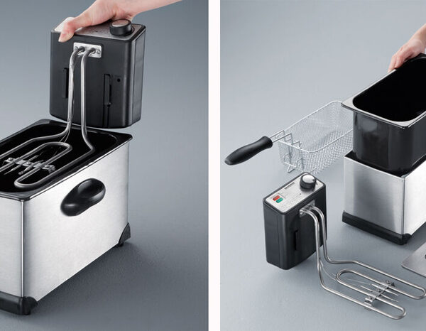 SEVERIN friteuse FR 3431, zilver/zwart