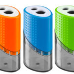 Wonday dubbele puntenslijper van kunststof, kleuren assorti