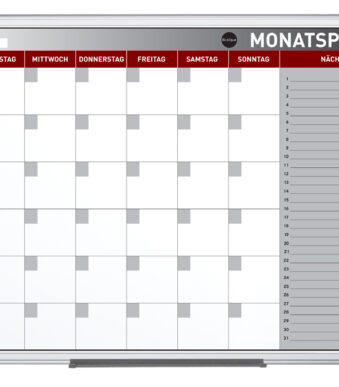 Bi-Office planbord 'Maandplanner', 900 x 600 mm