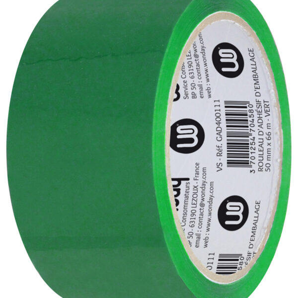 Wonday verpakkingstape, van PP, 50 mm x 66 m, groen