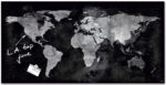 sigel glas-magneetbord Artverum 'World Map', 910 x 460 mm