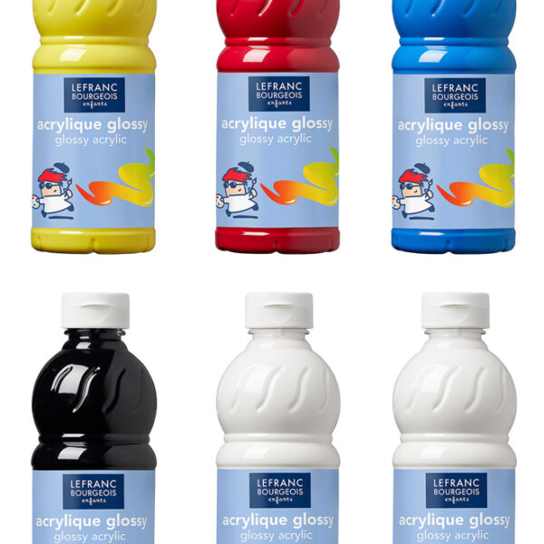 LEFRANC BOURGEOIS acrylverf Glossy, 500 ml, kleuren assorti