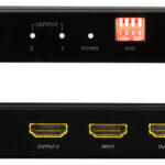 LogiLink 4K/60 Hz HDMI-splitter, downscaler, 2-voudig, zwart