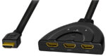 LogiLink 4K HDMI-splitter/-schakelaar, bidirectioneel, pigtail, zwart
