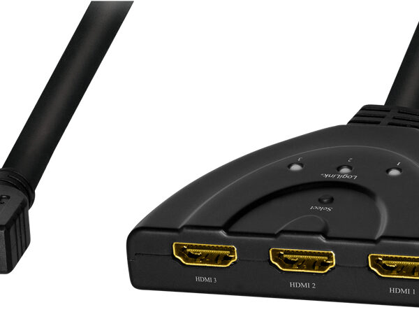 LogiLink 4K HDMI-splitter/-schakelaar, bidirectioneel, pigtail, zwart