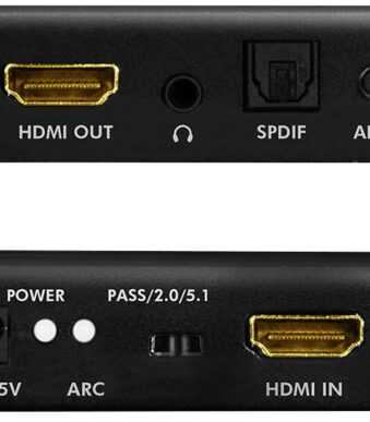 LogiLink 4K/60Hz HDMI Geluidsafscheider, zwart