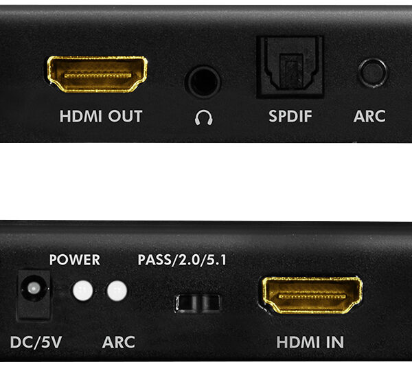 LogiLink 4K/60Hz HDMI Geluidsafscheider, zwart