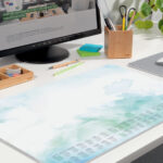 sigel papieren schrijfonderlegger 'Watercolor Sea', 595 x 410 mm