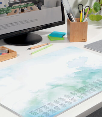 sigel papieren schrijfonderlegger 'Watercolor Sea', 595 x 410 mm