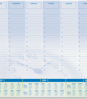 Bureauonderlegger 'Time', 595 x 410 mm